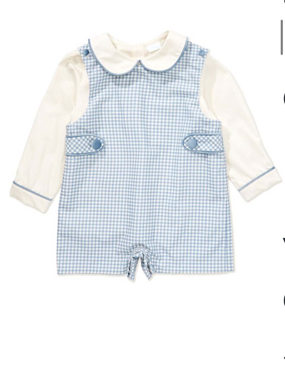 Edgehill Collection x The Broke Brooke Little Boys William Gingham Jon Jon